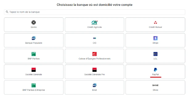 synchronisation bancaire
