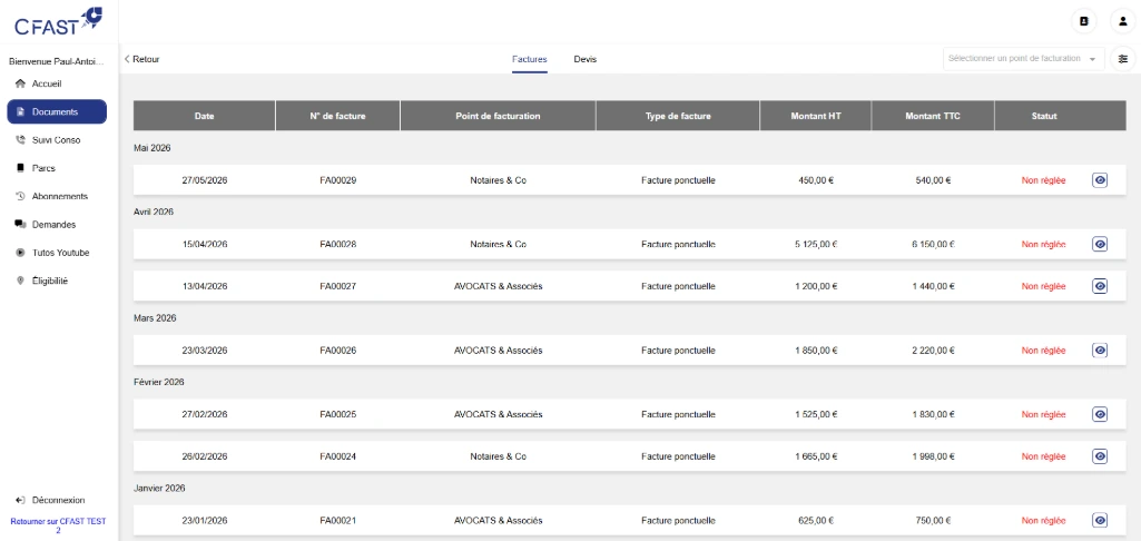 liste des factures espace client liste des factures espace client